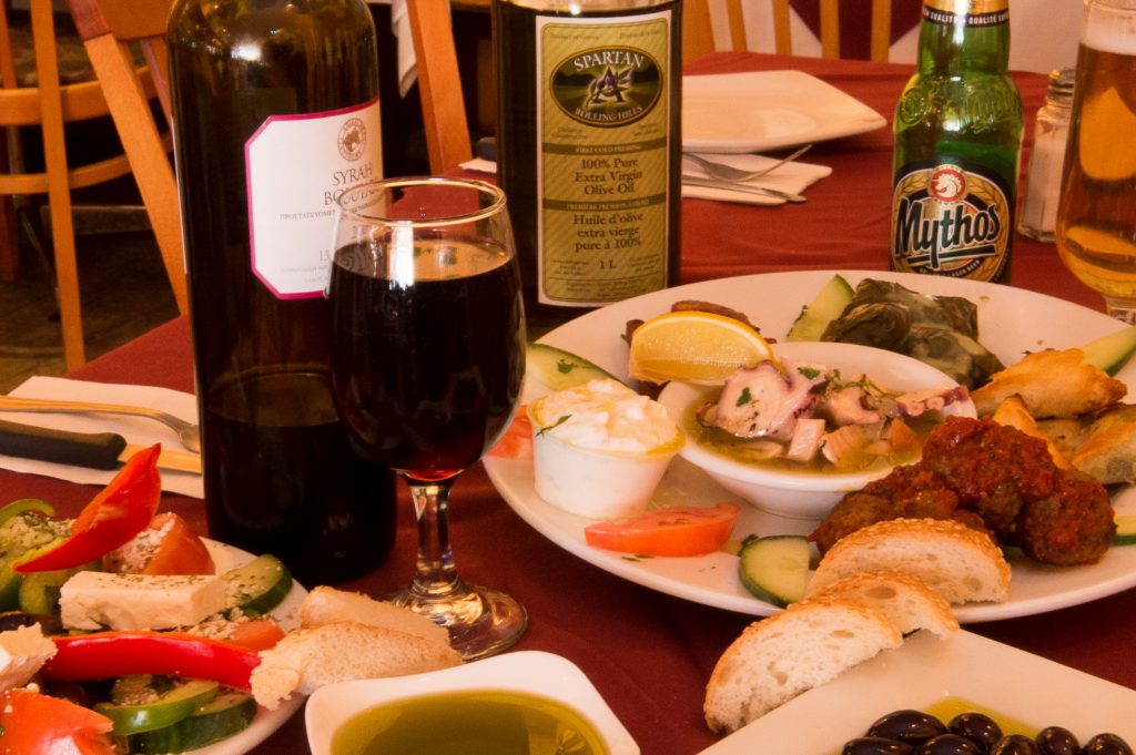 Meze at Kayvia on the Danforth