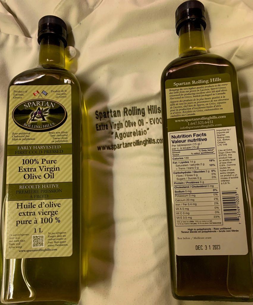 Sampling SRH EVOO and Olives